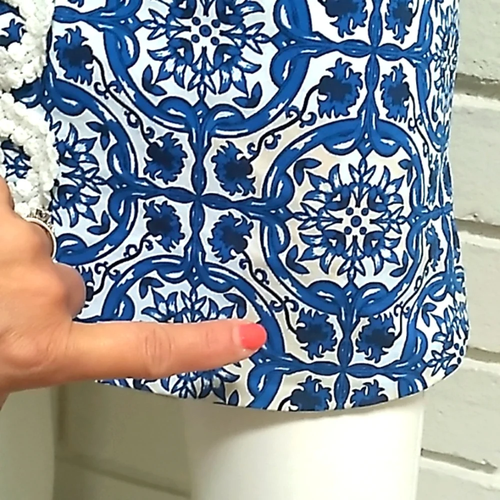 Mudpie Lace Detail Paisley Pattern Dress. Size XS - Picture 5 of 13